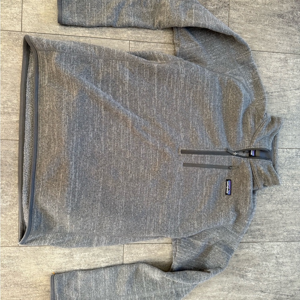 Patagonia Better Sweater Gray Quarter-Zip Pullover